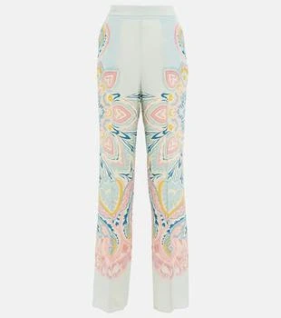 ETRO | Paisley high-rise silk pants