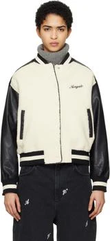 Off-White 
Black Saul Varsity Bomber Jacket