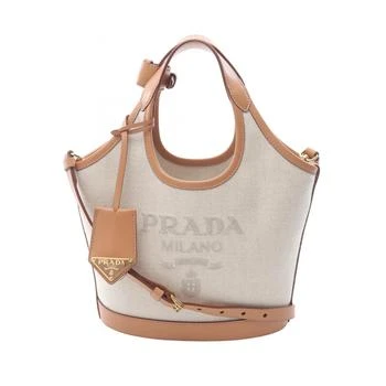 Prada | Canvas Leather Handbag (Pre-Owned)