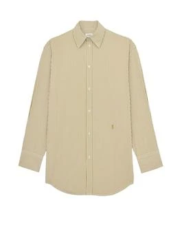 Yves Saint Laurent | Saint Laurent Cassandre Striped Button-Up Shirt