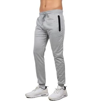 Blu Rock Men’s Slim Fit Tech Joggers Sweatpants With Zipper Pockets