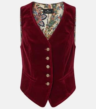 ETRO | Cotton velvet vest