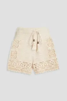 Zimmermann Crocheted cotton shorts