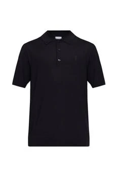 Burberry | Burberry Logo Embroidered Knitted Polo Shirt