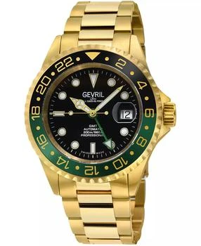 Gevril | Men's Wall Street Swiss Automatic Gold-Tone Stainless Steel Watch