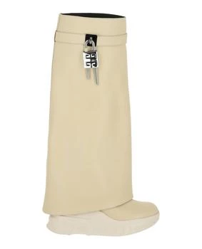 Givenchy | Shark Lock Biker Boots In Grained Leather