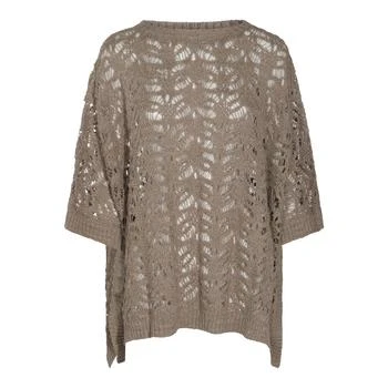 Brunello Cucinelli | Brunello Cucinelli Openwork Knitted Crewneck Jumper