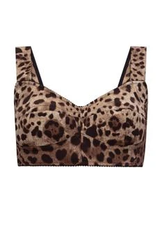 Dolce & Gabbana | Dolce & Gabbana Leopard Printed Bustier Top