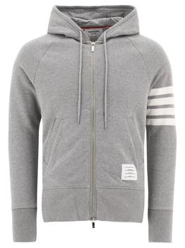 Thom Browne | Thom Browne Classic Loopback 4-Bar Zip-Up Hoodie