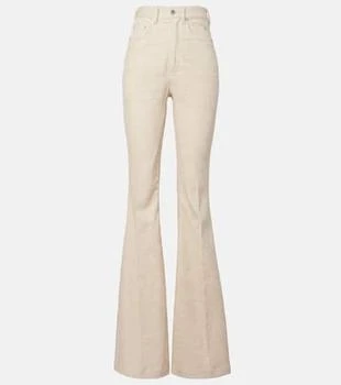 Rick Owens | Bolan cotton and linen bootcut jeans