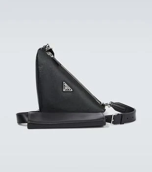Prada | Triangle Saffiano leather shoulder bag