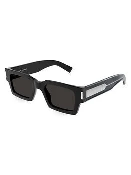 Yves Saint Laurent | Naked Wirecore 50MM Rectangular Sunglasses