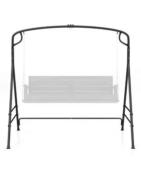 Mecale Outdoor Metal Swing Frame Stand with Extra Side Bars