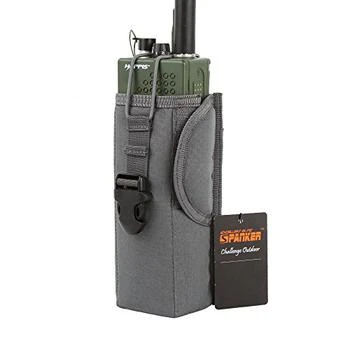 EXCELLENT ELITE SPANKER EXCELLENT ELITE SPANKER Tactical Universal Radio Holster Pouch Holder Case Bag Molle Adjustable Military Walkie Talkie Holder