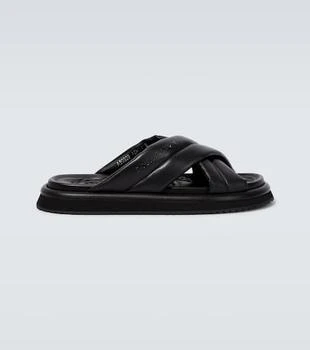 Dolce 
Gabbana | Padded crossover slides