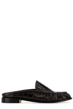 Yves Saint Laurent | Saint Laurent Le Loafer Logo Plaque Slip-On Mules