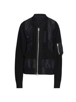 Sacai | Twill-Knit Jacket