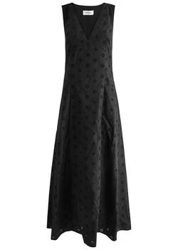 Broderie anglaise cotton maxi dress