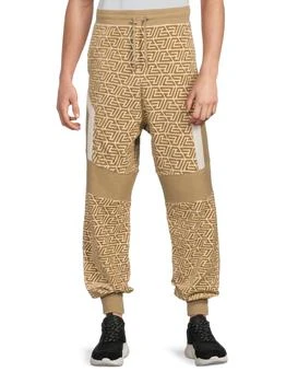Balmain | PB Labyrinth Monogram Cotton Sweatpants