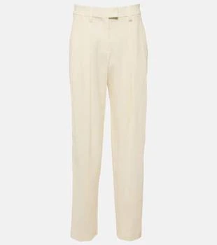 Brunello Cucinelli | High-rise gabardine wide-leg pants