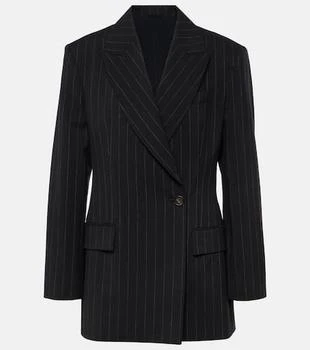 Brunello Cucinelli | Pinstripe wool and cotton blazer
