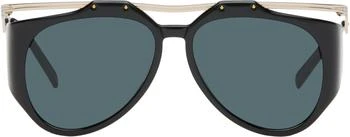Yves Saint Laurent | Gold 
Black SL M137 Amelia Sunglasses