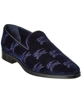 Burberry | EKD Embroidered Velvet Loafer