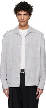 Jil Sander | White & Black Lightweight Cotton Shirt