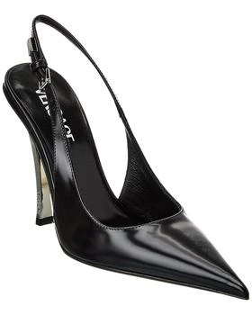 Versace | Pin-Point Leather Slingback Pump