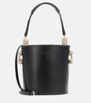 Prada | Tambour leather bucket bag