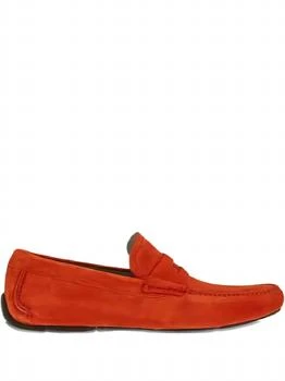 Salvatore Ferragamo | Men's Suede Leather Loafers In Red