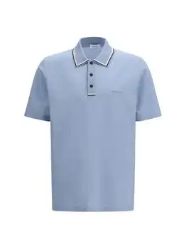 Salvatore Ferragamo | Ferragamo Contrast-Trim Logo Embroidered Polo Shirt
