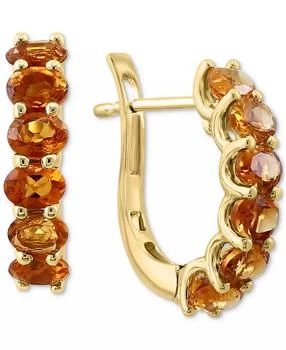 Effy | EFFY® Citrine Oval Hoop Earrings (1-3/4 ct. t.w.) in 14k Gold