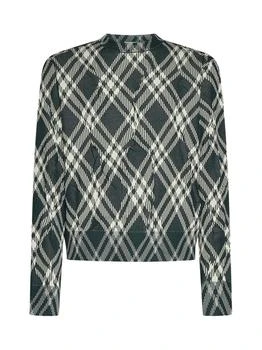 Burberry | Burberry Checked Crewneck Knitted Jumper
