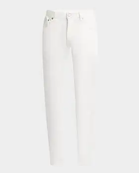 ETRO | Men's Tonal Jacquard Denim Straight-Leg Jeans