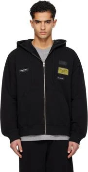 MM6 | Black Label Patch Hoodie
