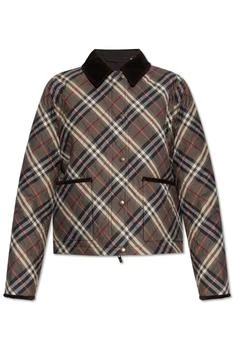 Burberry | Burberry Checked Quilted Press-Stud Jacket