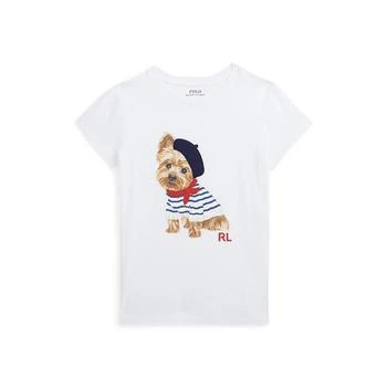 Polo Ralph Lauren Big Girls Dog-Print Cotton Jersey T-shirt