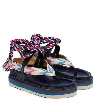 Isabel Marant | Edeme leather platform thong sandals