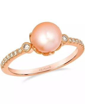 Le Vian | Freshwater Pearl (7-8mm) & Nude Diamond (0.18 ct. t.w.) Ring in 14k Strawberry Gold