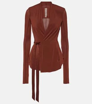 Rick Owens | Hollywood cupro-blend wrap jacket