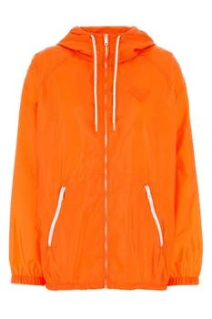 Prada | Prada Zip-Up Hooded Jacket