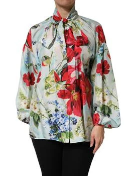 Dolce & Gabbana | Floral Long Sleeves Blouse Women's Top