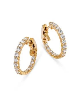 Bloomingdale's | Diamond Inside Out Hoop Earrings in 14K Yellow Gold, 2.0 tcw