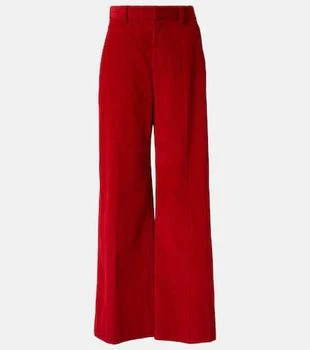 Brunello Cucinelli | High-rise cotton corduroy wide-leg pants
