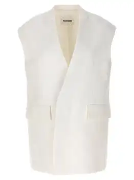 Jil Sander | Jil Sander Straight Hem Oversized Tailored Vest