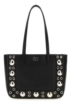 Valentino | Valentino VLogo Plaque Eyelet Detailed Shoulder Bag
