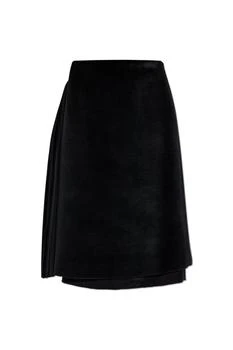 Jil Sander | Jil Sander Raw Hem Velvet Skirt