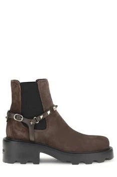 Valentino | Valentino Garavani Rockstud Buckle Strap Chelsea Boots