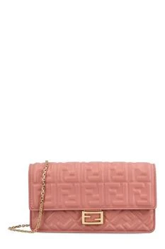 Fendi | Fendi Baguette FF Embossed Chain-Linked Wallet